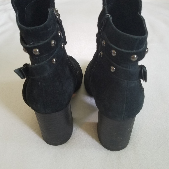 BP Nordstrom ankle boots booties black studs 8.5 - Picture 4 of 10